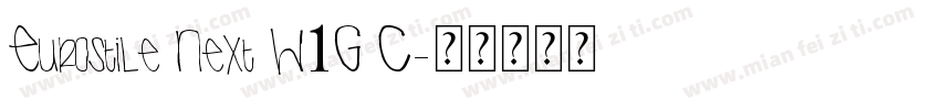 Eurostile Next W1G C字体转换